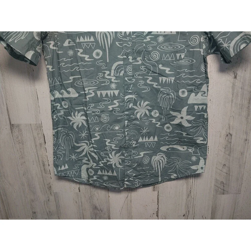 Quicksilver Men's Tropical Breeze Classic Short Sleeve Top Medium
